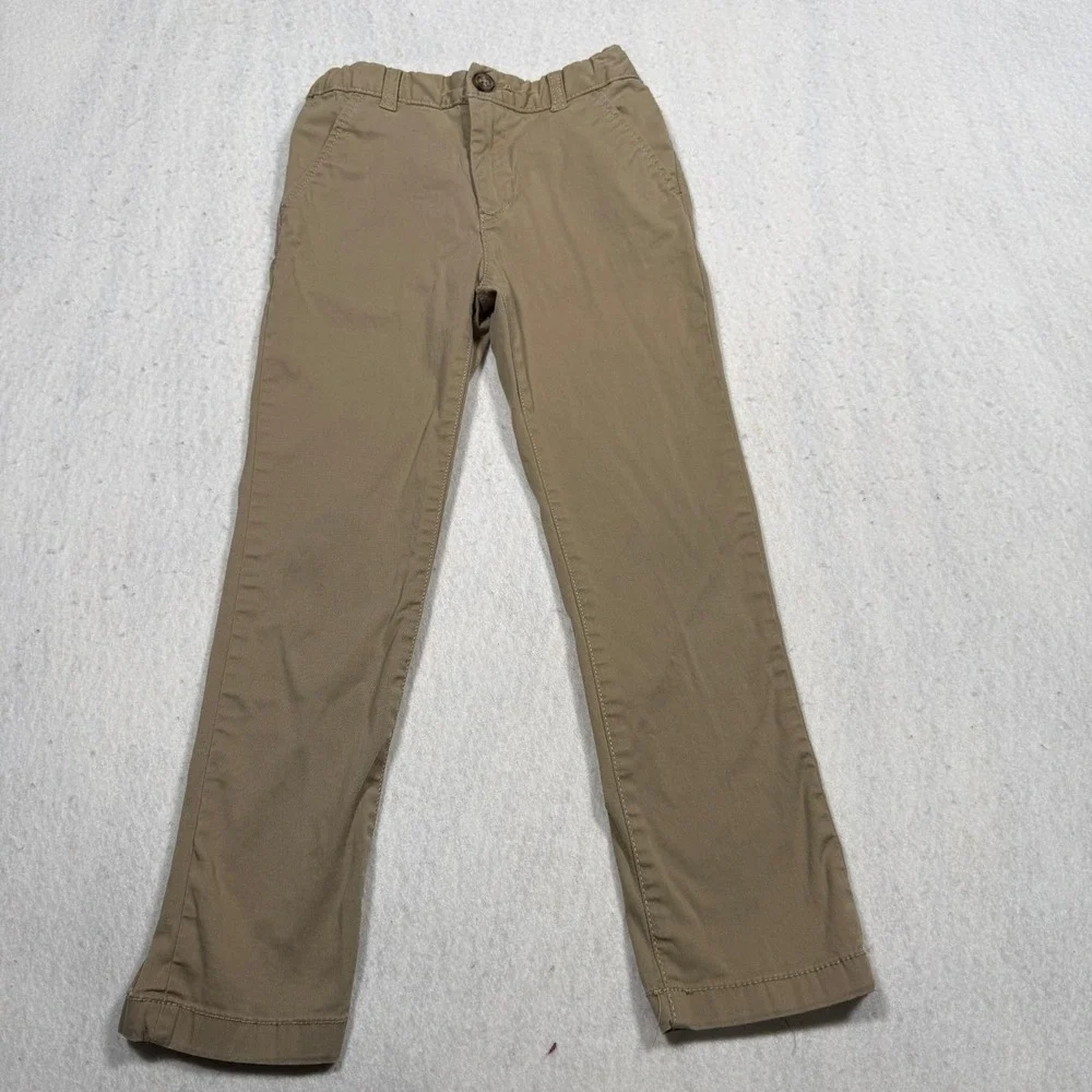 Carter's Boys Khaki Tan Chino Pants Adjustable Waist Size 6 School Uniform